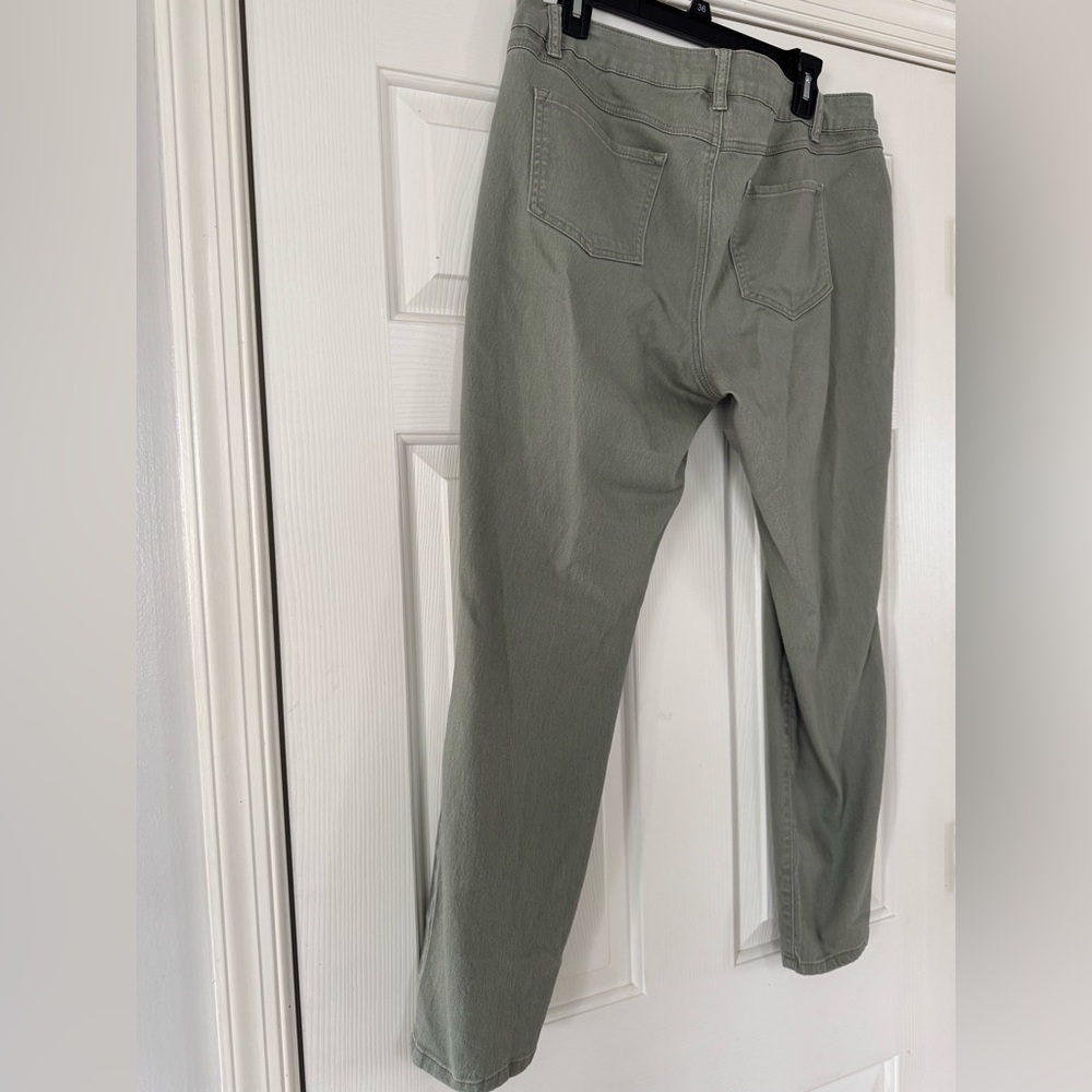 d. jeans green spring denim Jeans women’s size 16 - Picture 2 of 3